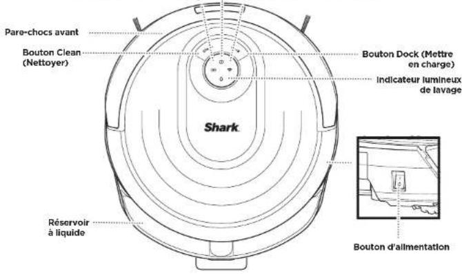 SHARK AI Robot Vac Mop RV2001WDEU - DESCRIPTIF TECHNIQUE DE VOTRE ROBOT SHARK® AI ROBOT VACMOP - 1