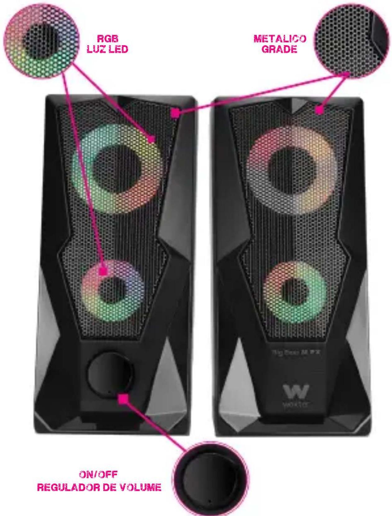 WOXTER Big Bass 80 FX - Fonções - 1