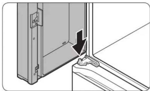 SAMSUNG RF65A977FSG - So bauen Sie die Türen der Kühl-/Gefrierkombination wieder ein - 1