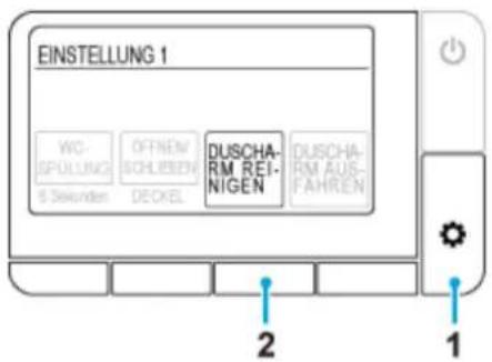 GROHE 39354SH1 - Reinigung der Düse mit der Fernbedienung - 1
