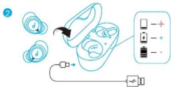 soundcore Life Dot 2 - Aufladen - 3