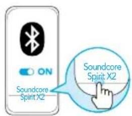 soundcore Spirit X2 - Via Bluetooth koppelen met uw apparaat - 2