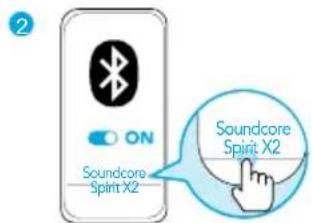 soundcore Spirit X2 - 機器上のBluetoothアリング - 2