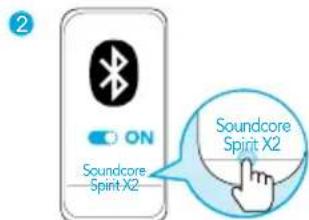 soundcore Spirit X2 - Emparejamento Bluetooth con el dispositivo - 2