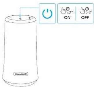 soundcore Flare 2 - Ligar/desligar - 1