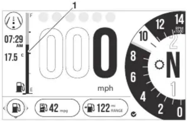 TRIUMPH Speed Triple 1050 RS (2021) - Jauge de carburant - 1