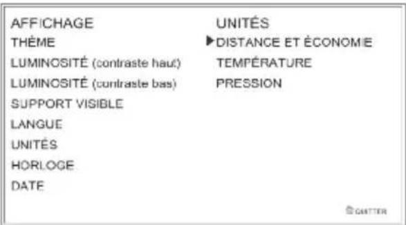 TRIUMPH Speed Triple 1050 RS (2021) - Configuration de l'affichage - Régler les unités - 1