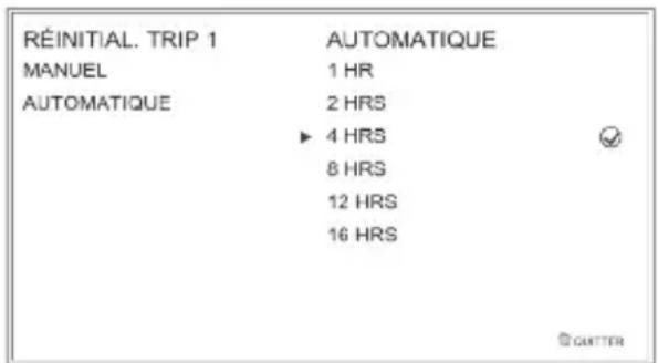 TRIUMPH Speed Triple 1050 RS (2021) - Configuration du totalisateur partiel - Réinitialisation automatique - 1