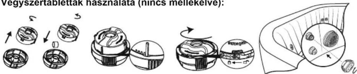 BESTWAY LayZSpa 60033 - Vegyszertabletták használata (nincs mellékelve): - 1