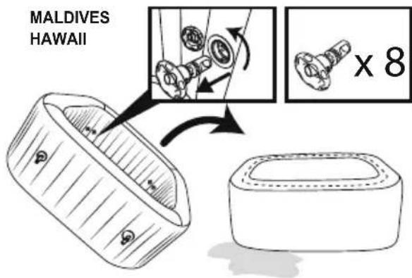 BESTWAY SaluSpa 60076 - DRAINING THE SPA - 6