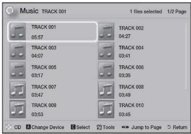 SAMSUNG HTH5550WK - Creating a Music Playlist - 1