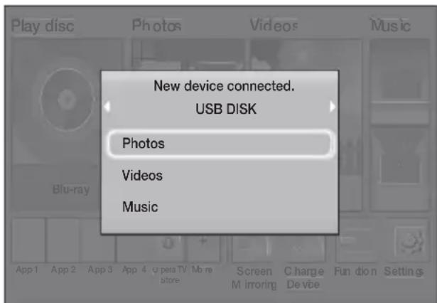 SAMSUNG HTH5550WK - Method 1: If you connect a USB device while the product is turned on - 1