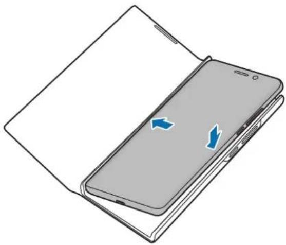 SAMSUNG EFNN985 - LED View Cover -suojuksen kiinnittäminen tai irrottaminen - 1