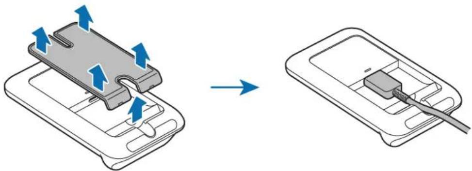 SAMSUNG EPN3300 - Mobiilseadme laadimine, kui Telefon on pustises asendis - 1