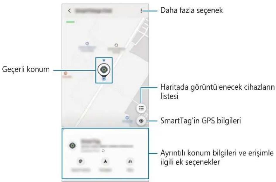 SAMSUNG EIT5300 - SmartTag'in konumunu görüntüleme - 2