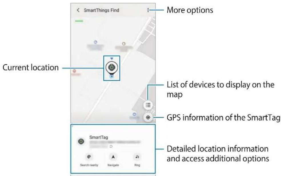 SAMSUNG EIT5300 - Viewing a SmartTag's location - 2