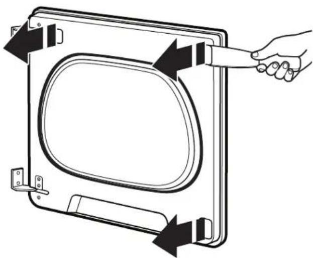 MAYTAG MALAUMVW7230HC - Quite el ensamblaje de la puerta - 1