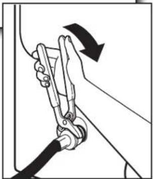 MAYTAG MALAUMVW7230HC - Attach long hose to dryer fill valve and tighten coupling - 2