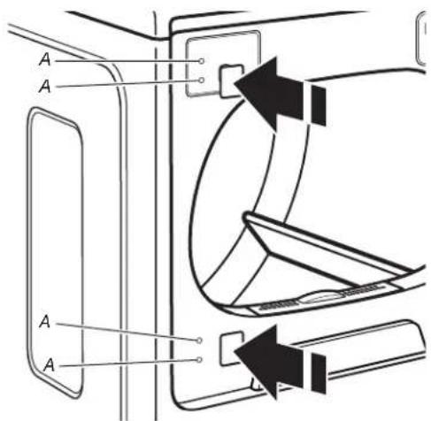 MAYTAG MALAUMVW7230HC - Quite la puerta del gabinete de la secadora. - 2
