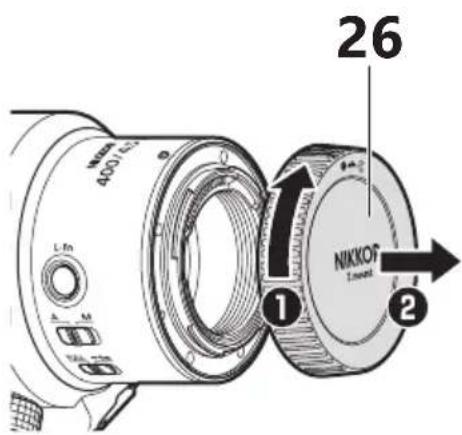 NIKON NIKKOR Z 400mm f4.5 VR S - Vis de verrouillage du collier pour trépied - 2