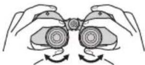 NIKON Prostaff P7 - ■CF: Binoclu cu focalizare centrala Binoclu cu inelul de reglaj dioptic situat pe ocularul drept. - 8