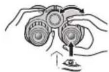 NIKON Prostaff P7 - Diopterin saatäminen - 2