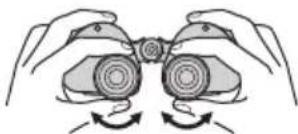 NIKON Prostaff P7 - Ajuste de dioptrias - 8