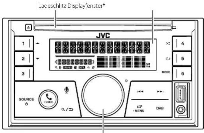 JVC KWDB95BT - Frontblende - 1