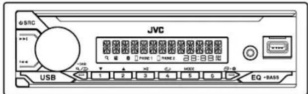 JVC KDX282DBT - Façade - 2