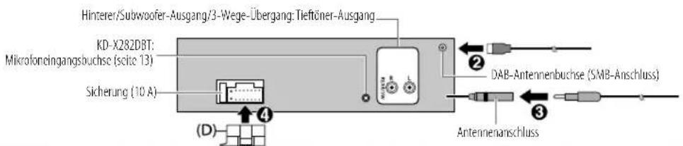 JVC KDX282DBT - Verdrahtungsanschluss - 1
