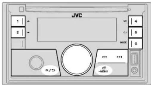JVC KWX850BT - CD/USB/iPod - 2