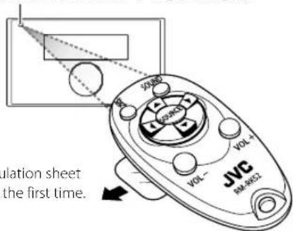 JVC KWX850BT - Remote control (RM-RK52) (for KW-R950BTS) - 1