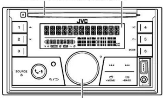 JVC KWX850BT - Placa frontal - 1