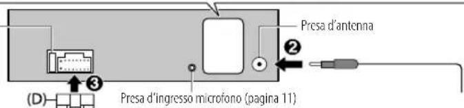JVC KDX282BT - Collegamento dei cavi - 4