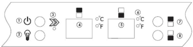 DANBY DWC040D2BSSDB - PANEL DE CONTROL - 1