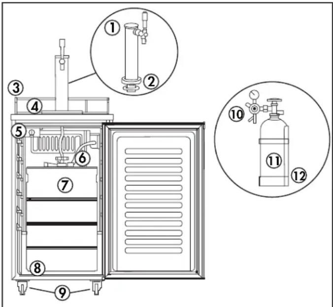 DANBY DKC054A9SLDB - CARACTÉRISTIQUES - 1