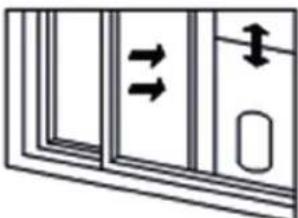 KORONA 82000 - The window kit can be installed horizontally or vertically. - 2
