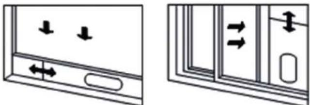 KORONA 82000 - Die Fensterschiebleiste kann horizontal oder vertikal installiert werden. - 1