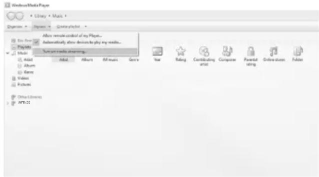 SANGEAN WFR39 - Configuration d'un serveur UPnP et lecture audio à l'aide de Windows Media Player - 3