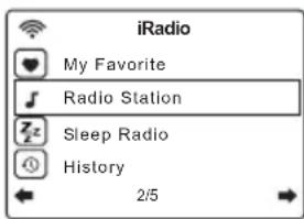 SANGEAN WFR39 - Menu webradio - 1