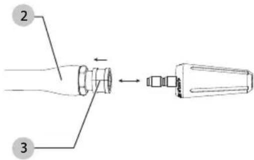 Craftsman CMEPW1700 - Conexión de boquillas (Fig. E) - 1