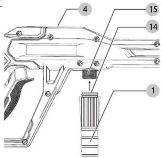Craftsman CMEPW1700 - Attaching High Pressure Hose (Fig. C, D) - 1