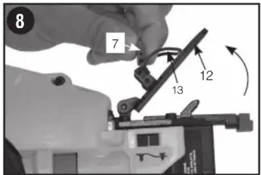 Porter-Cable PCC790 - CLEARING A JAMMED NAIL (FIG. 8) - 1