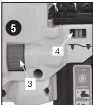 Porter-Cable PCC790 - ⚠AVERTISSEMENT : Pour réduire les risques de blessures graves reliées à l'activation accidentelle lorsque vous tentez d'ajuster la profondeur, il faut TOUJOURS : - 1