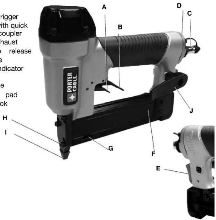 Porter-Cable PIN138 - TOOL PARTS - 1