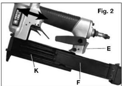Porter-Cable PIN138 - LOADING THE TOOL (FIG. 1-3) - 1