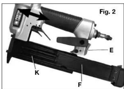 Porter-Cable PIN138 - CHARGEMENT DE L'OUTIL (FIG. 1-3) - 1
