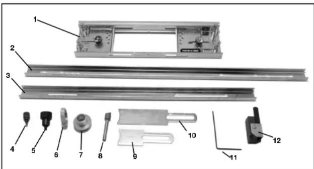 Porter-Cable 59381 - TEMPLATE CAPACITIES - 1