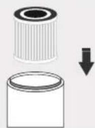 TCL Breeva A5WWK - Instale o filtro Purificador de 3 camadas - 1