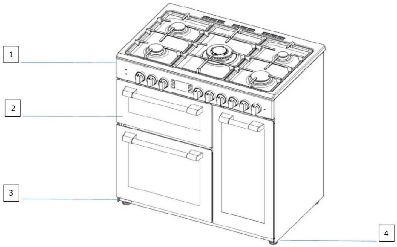 CONTINENTAL EDISON CECP903FBXD - I - Description de l'appareil - 1